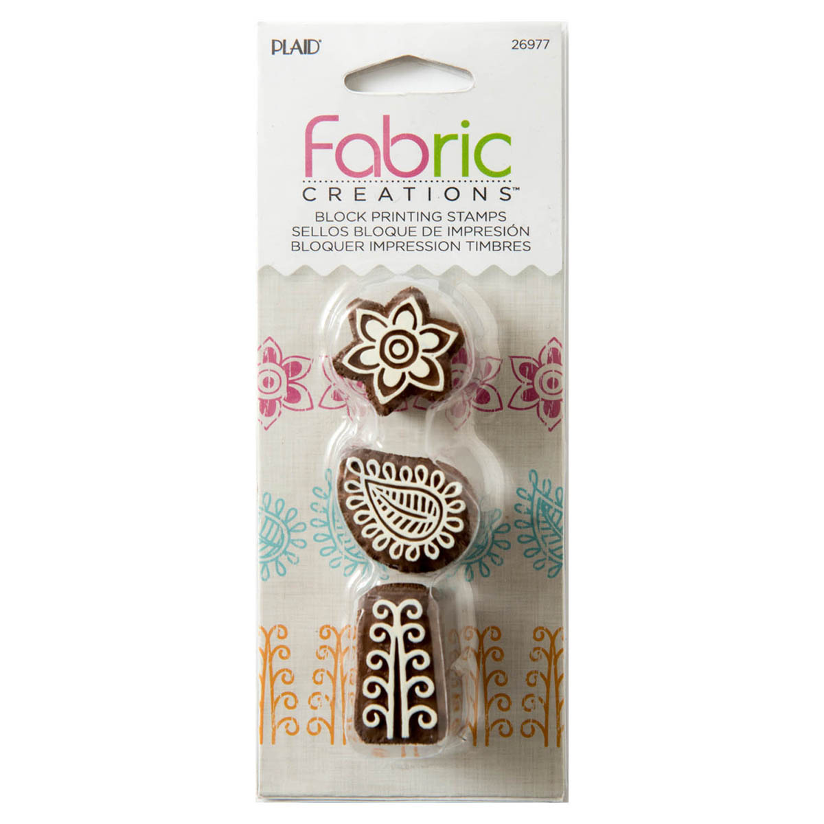 Fabric Creations™ Block Printing Stamps - Mini Set - Traditional Indian