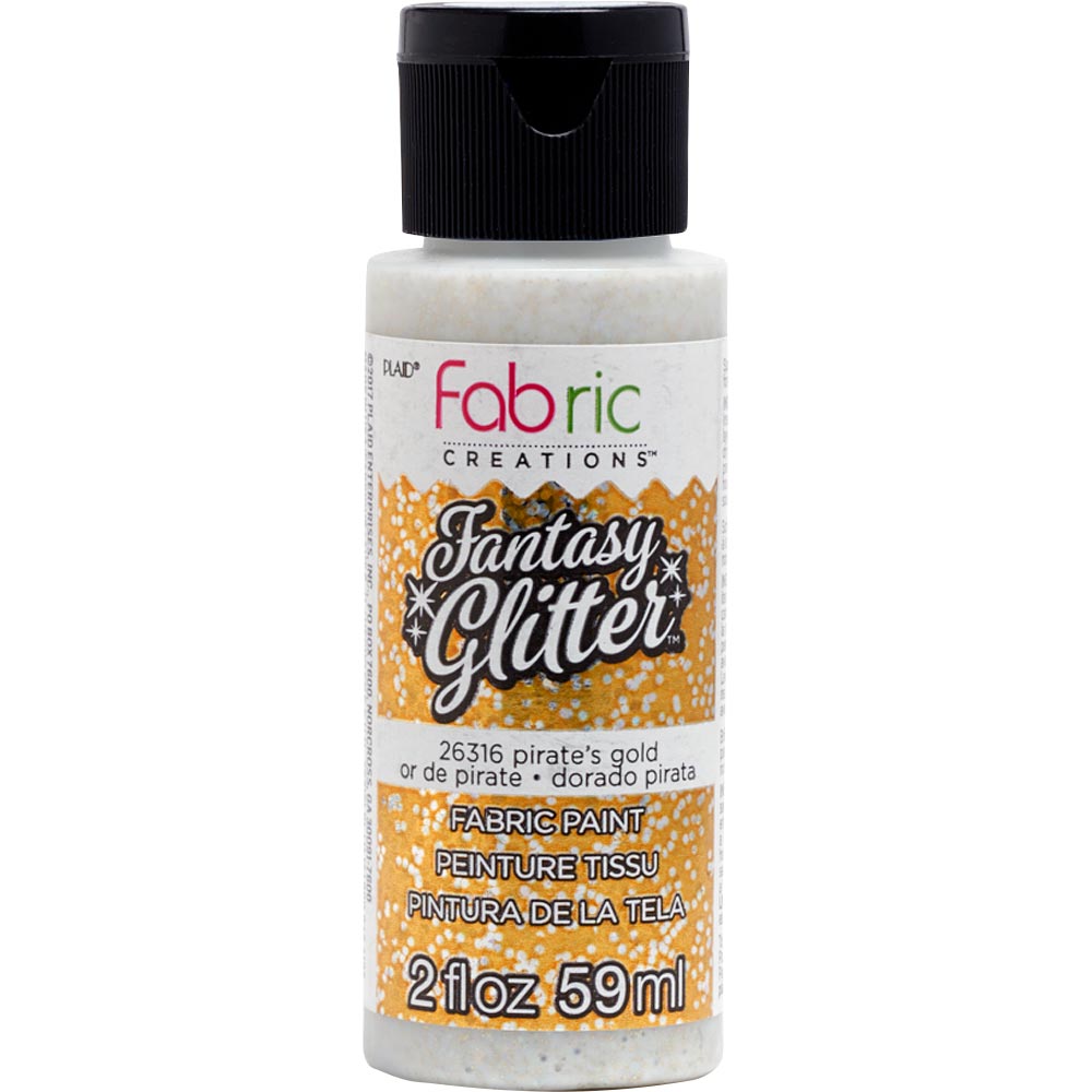 Fabric Creations™ Fantasy Glitter™ Fabric Paint - Pirate's Gold, 2 oz. - 26316