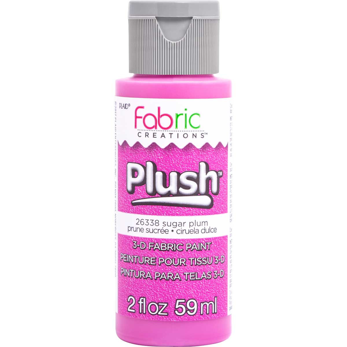 Fabric Creations™ Plush™ 3-D Fabric Paints - Sugar Plum, 2 oz. - 26338