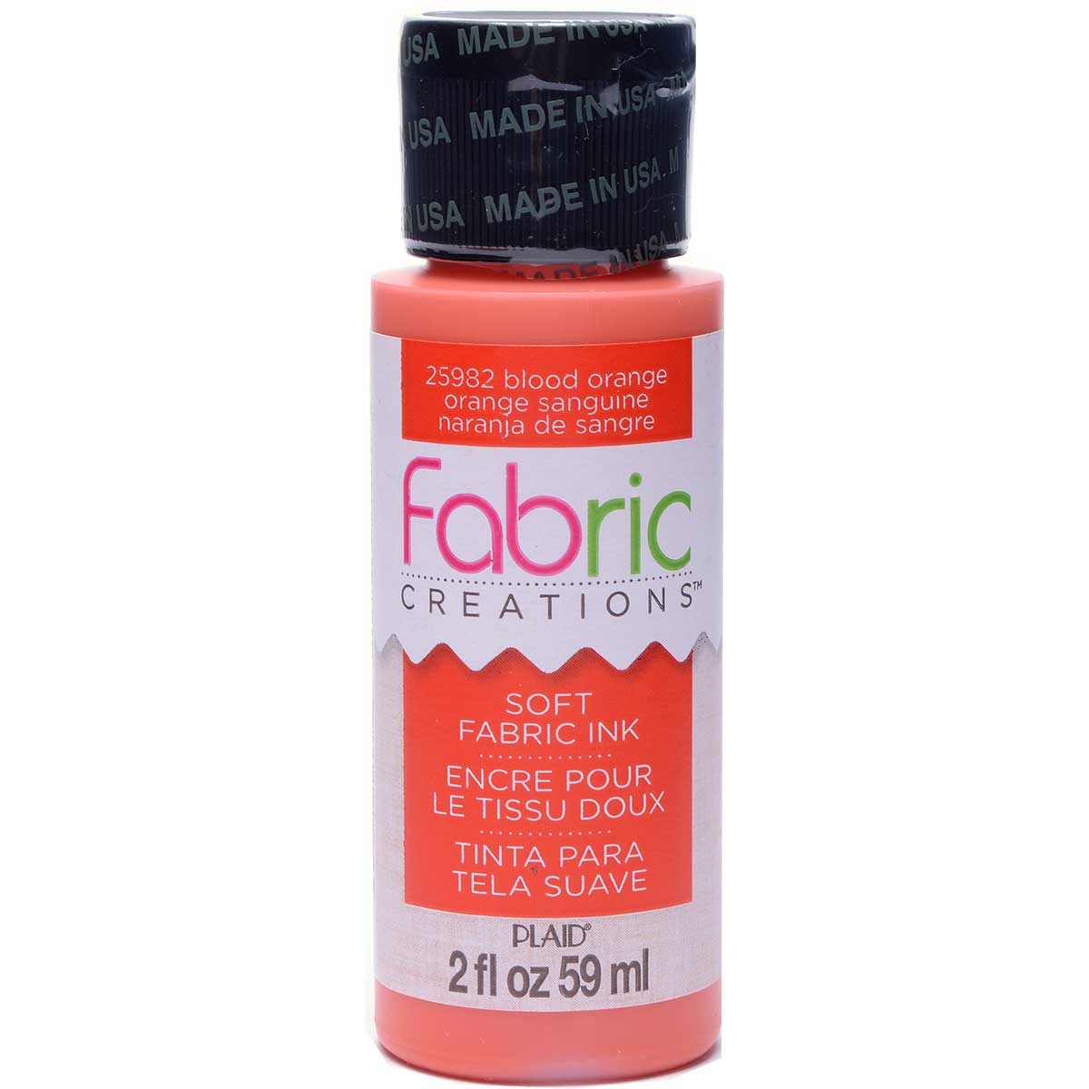 Fabric Creations™ Soft Fabric Inks - Blood Orange, 2 oz. - 25982