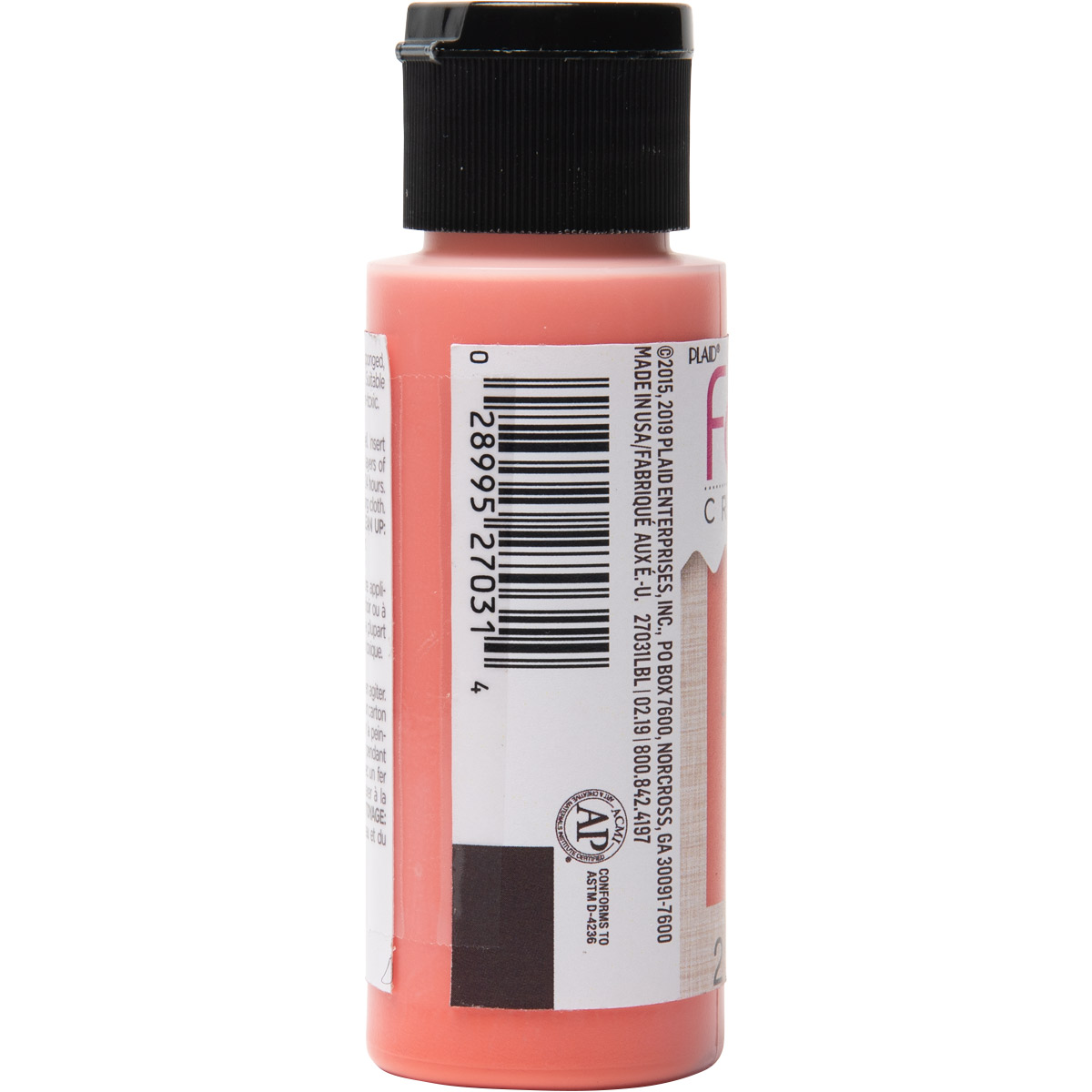 Fabric Creations™ Soft Fabric Inks - Coral, 2 oz. - 27031