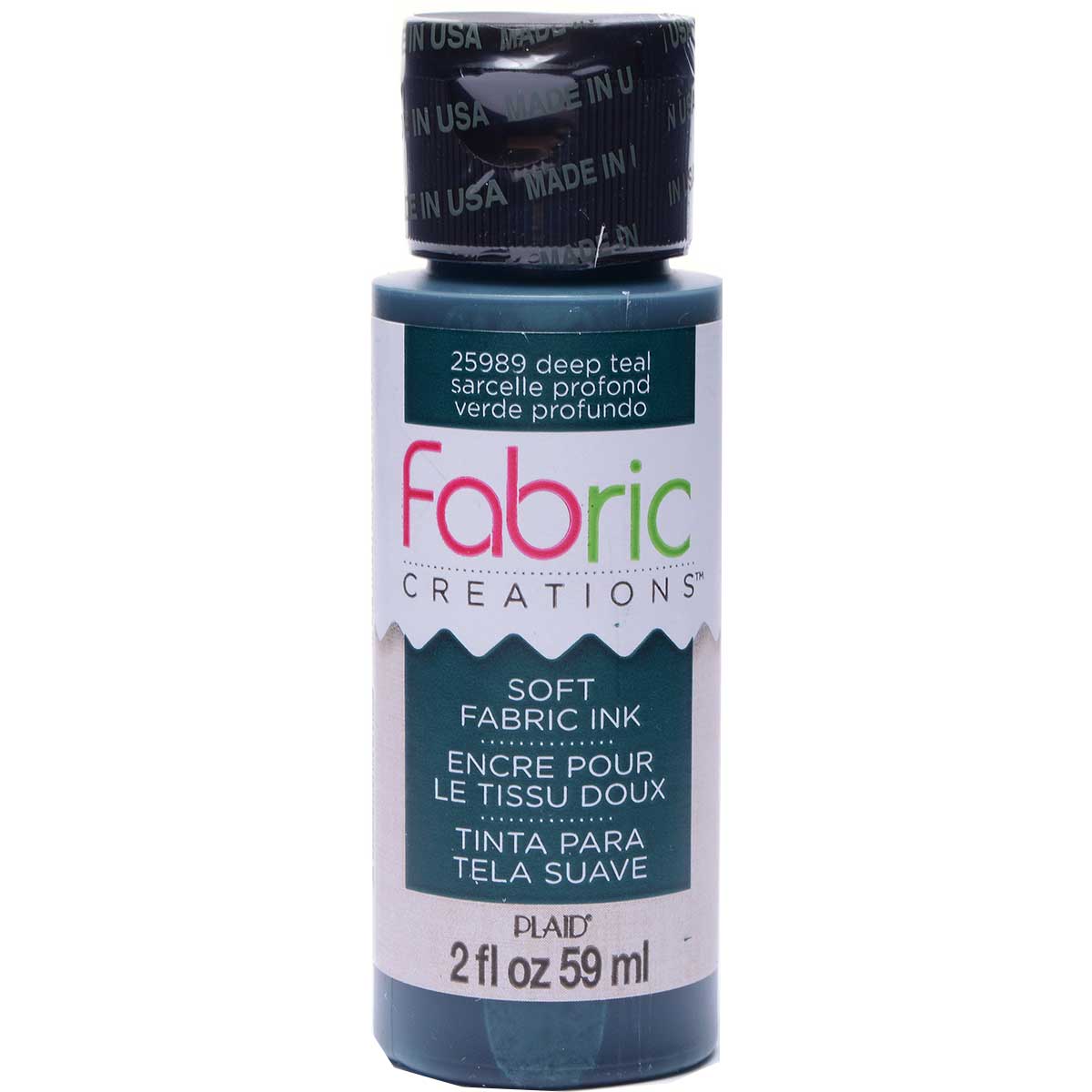 Fabric Creations™ Soft Fabric Inks - Deep Teal, 2 oz. - 25989