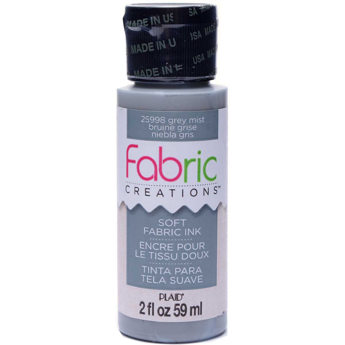 Fabric Creations™ Soft Fabric Inks - Grey Mist, 2 oz. - 25998