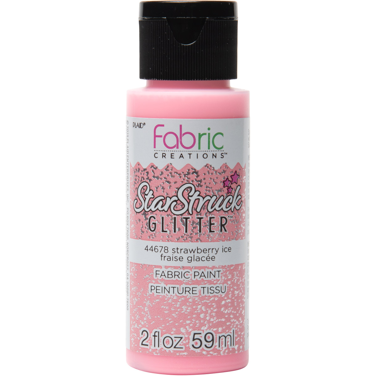 Fabric Creations™ StarStruck Glitter™ Fabric Paint - Strawberry Ice, 2 oz. - 44678