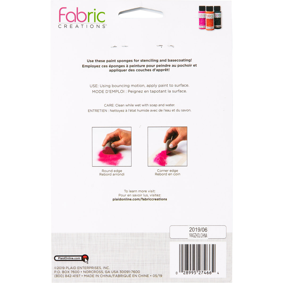 Fabric Creations™ Tools - Heart Shaped Sponge Applicators, 6 pc. - 27466
