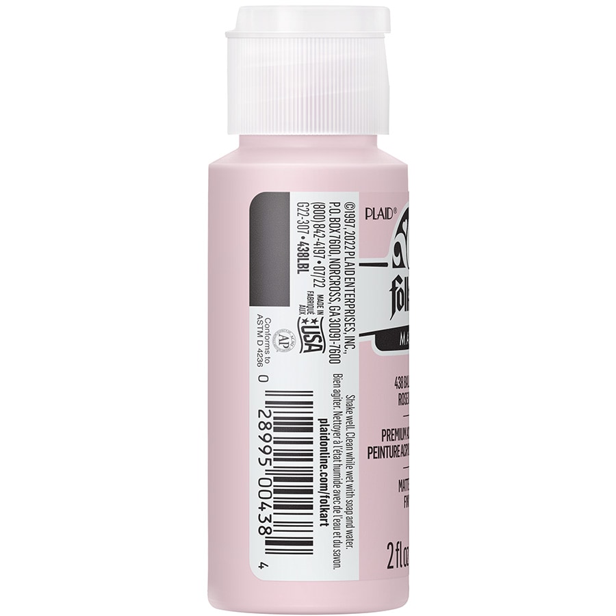 FolkArt ® Acrylic Colors - Ballet Pink, 2 oz. - 438