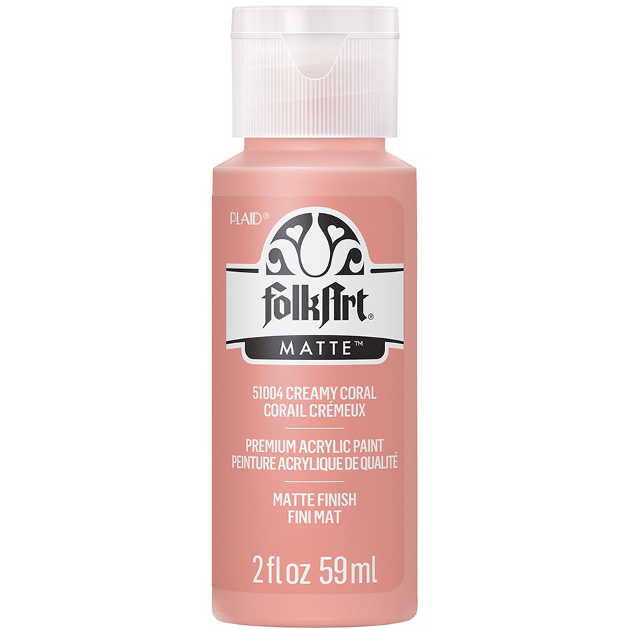 FolkArt ® Acrylic Colors - Creamy Coral, 2 oz. - 51004