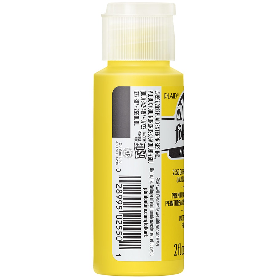 FolkArt ® Acrylic Colors - Daffodil Yellow, 2 oz. - 2550