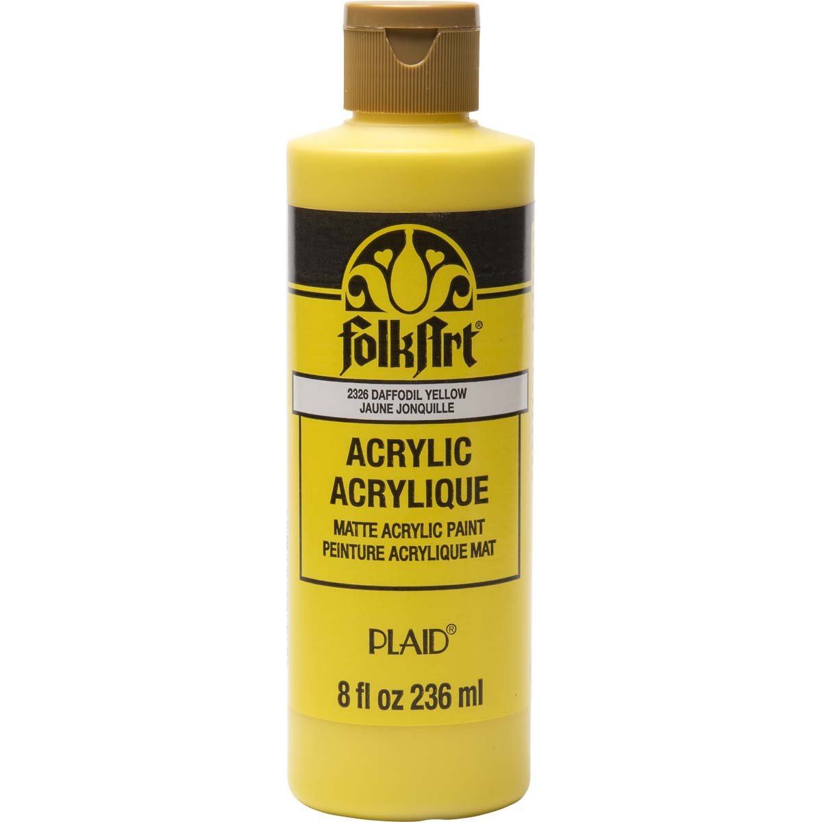 FolkArt ® Acrylic Colors - Daffodil Yellow, 8 oz. - 2326