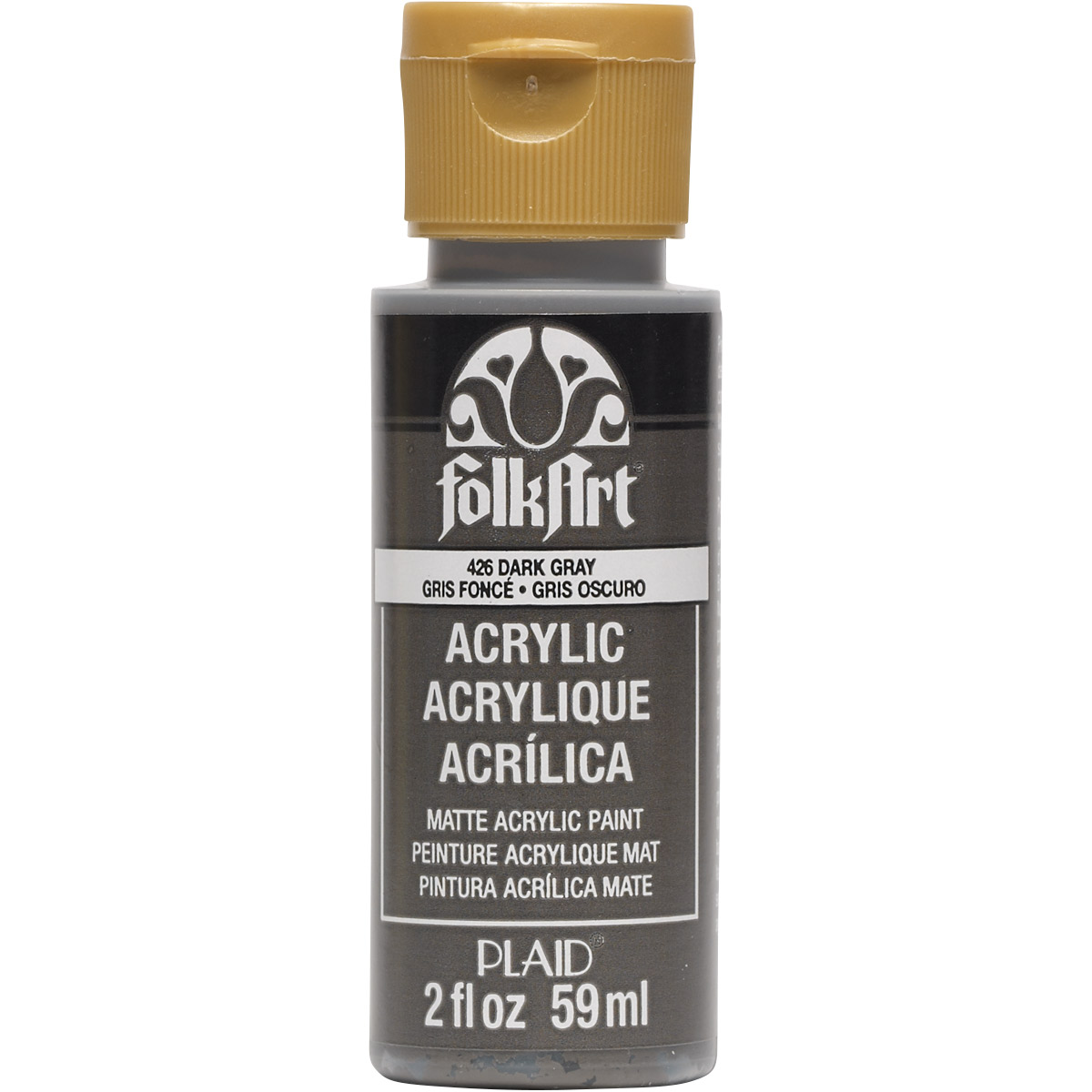FolkArt ® Acrylic Colors - Dark Gray, 2 oz. - 426