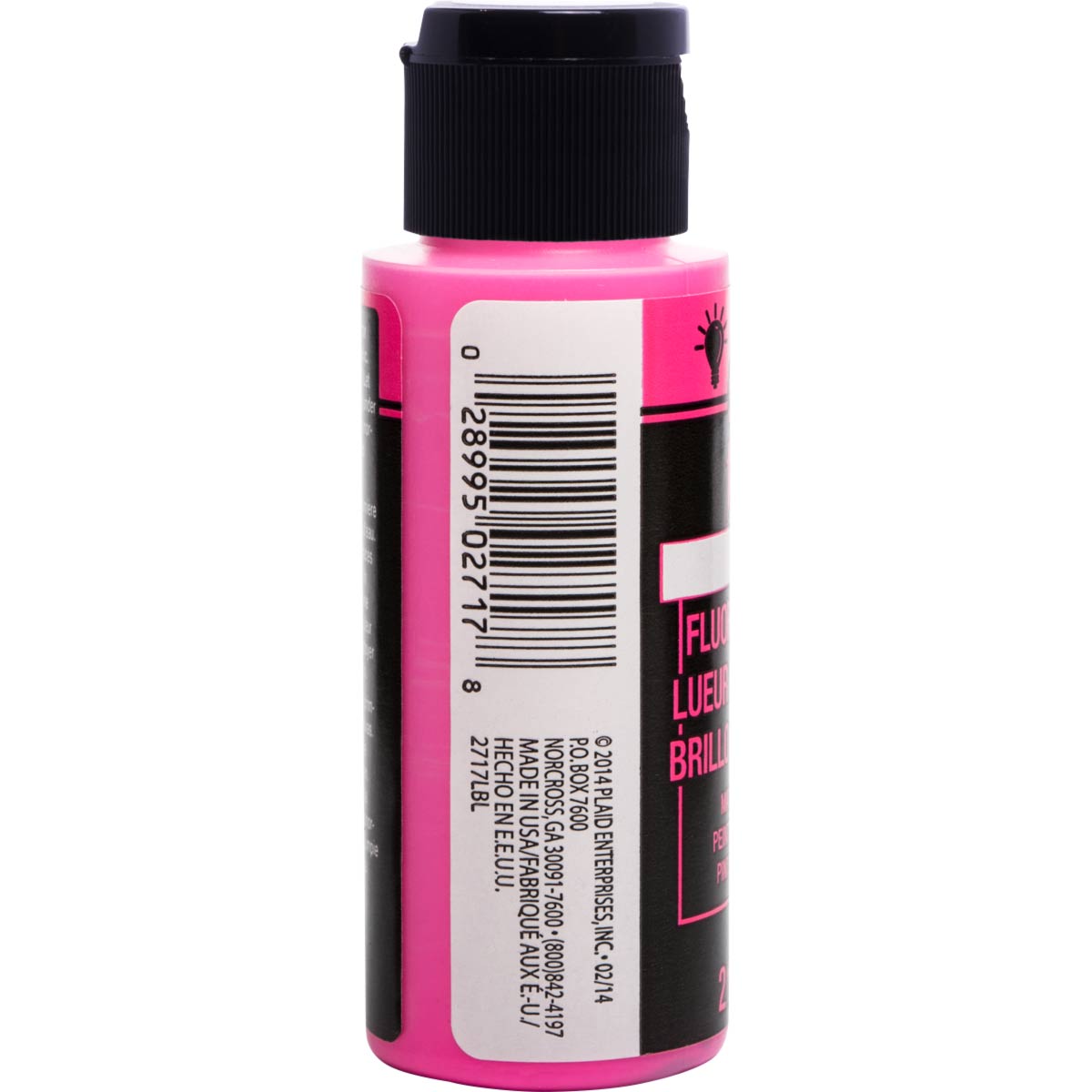 FolkArt ® Acrylic Colors - Fluorescent Glow - Pink, 2 oz. - 2717