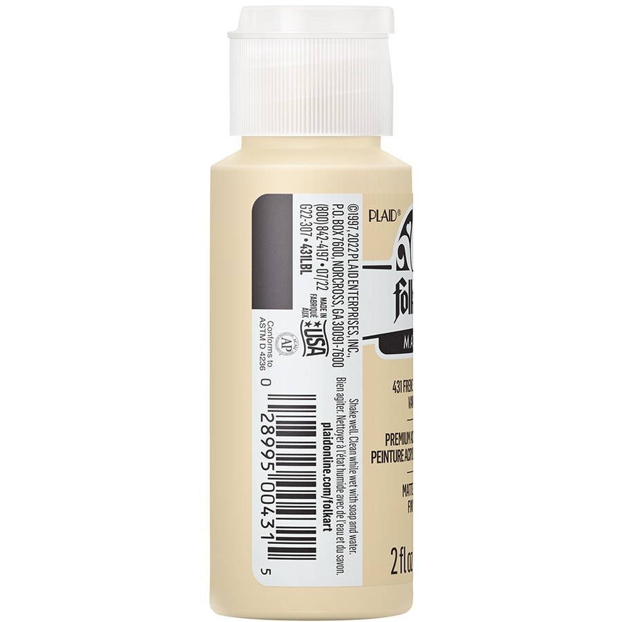 FolkArt ® Acrylic Colors - French Vanilla, 2 oz. - 431