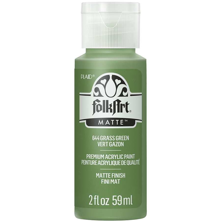 FolkArt ® Acrylic Colors - Grass Green, 2 oz. - 644