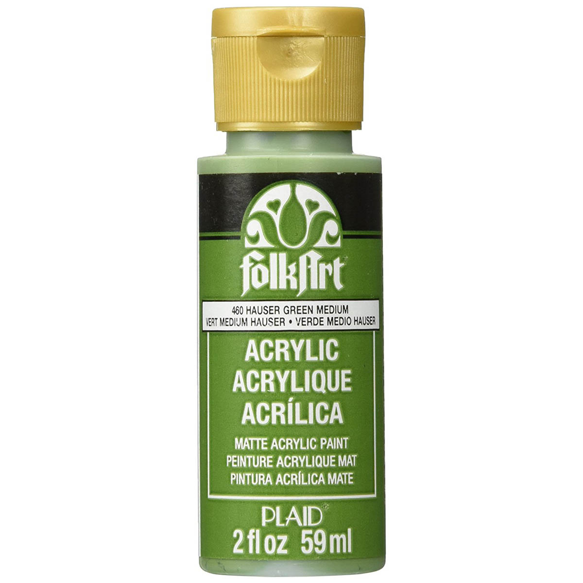 FolkArt ® Acrylic Colors - Hauser Medium Green, 2 oz. - 460