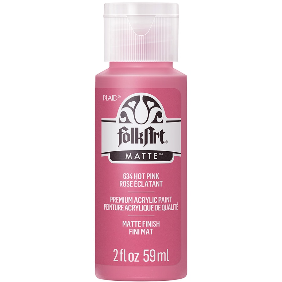 FolkArt ® Acrylic Colors - Hot Pink, 2 oz. - 634