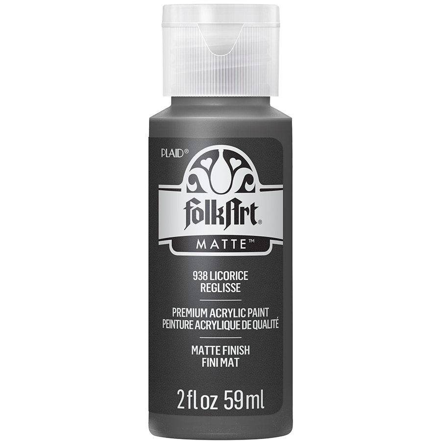 FolkArt ® Acrylic Colors - Licorice, 2 oz. - 938