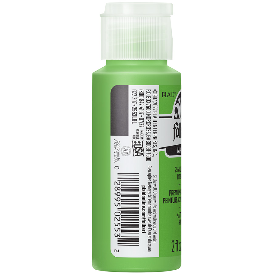 FolkArt ® Acrylic Colors - Lime Green, 2 oz. - 2553