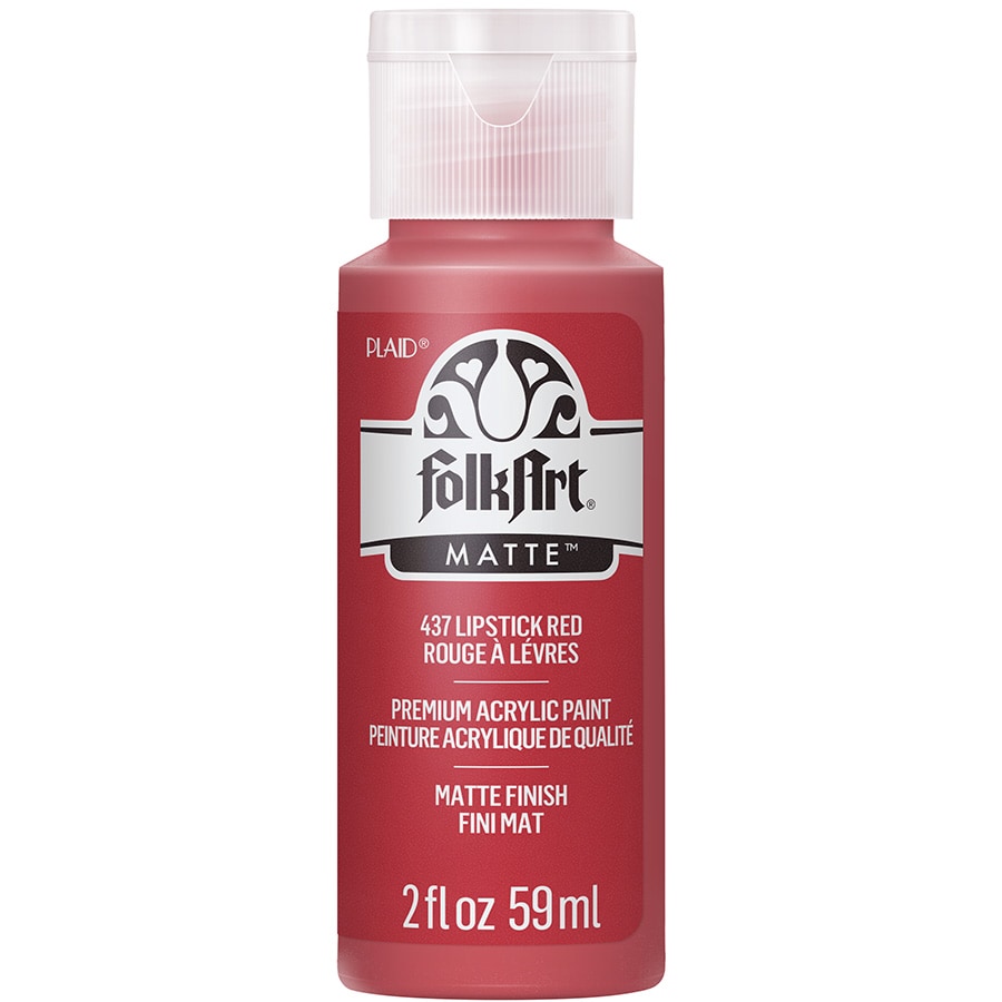 FolkArt ® Acrylic Colors - Lipstick Red, 2 oz. - 437