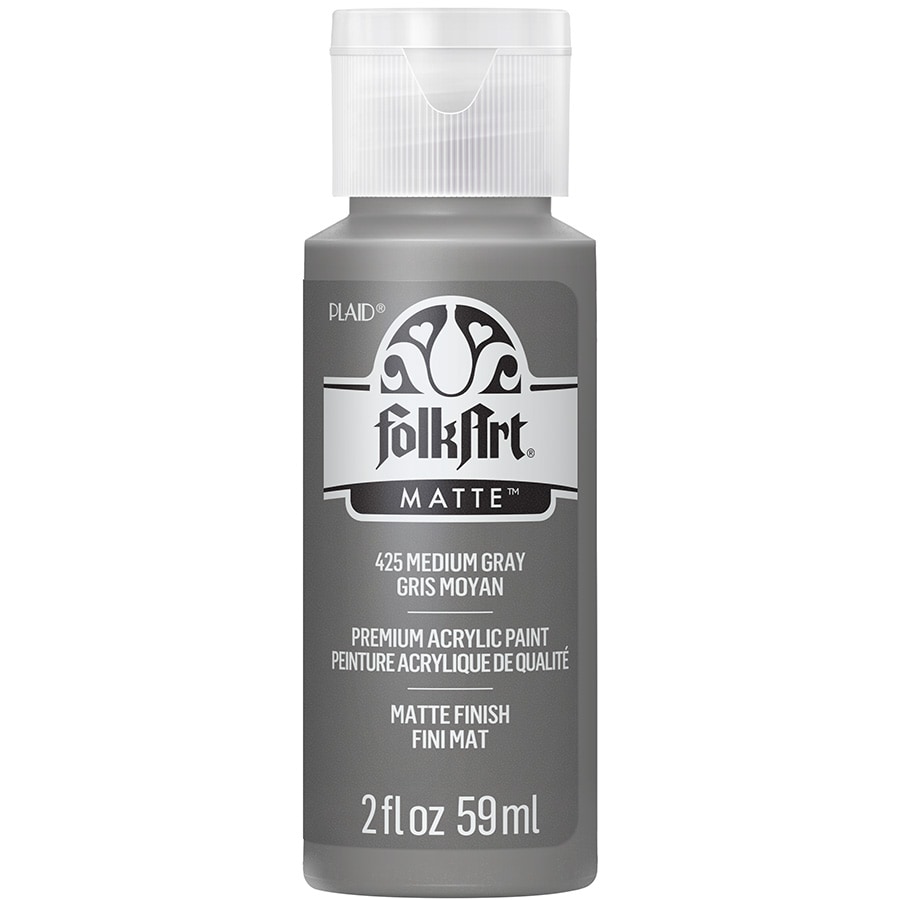 FolkArt ® Acrylic Colors - Medium Gray, 2 oz. - 425