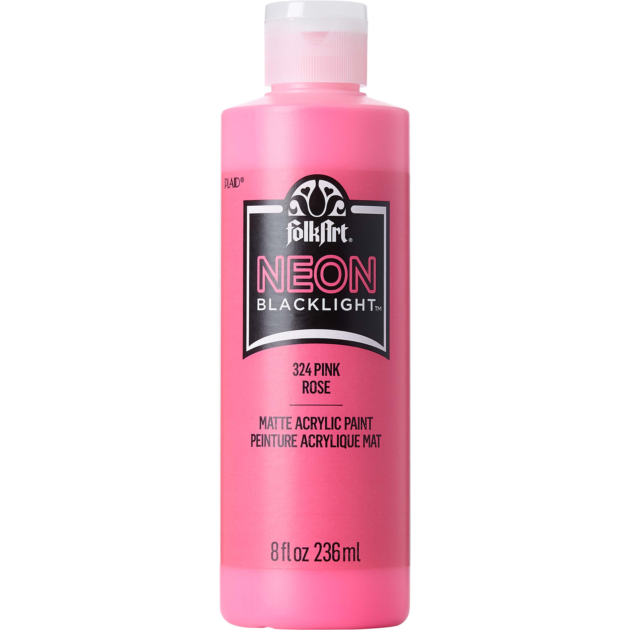 FolkArt ® Acrylic Colors - Neon Pink, 8 oz. - 324E