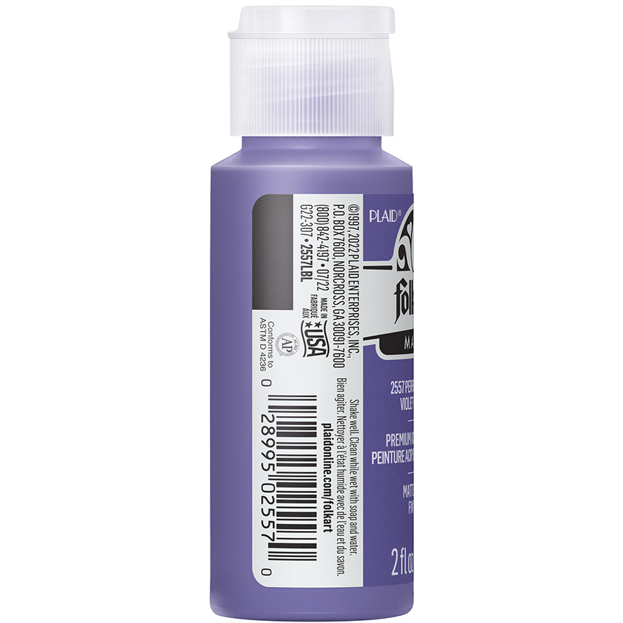 FolkArt ® Acrylic Colors - Perfect Purple, 2 oz. - 2557