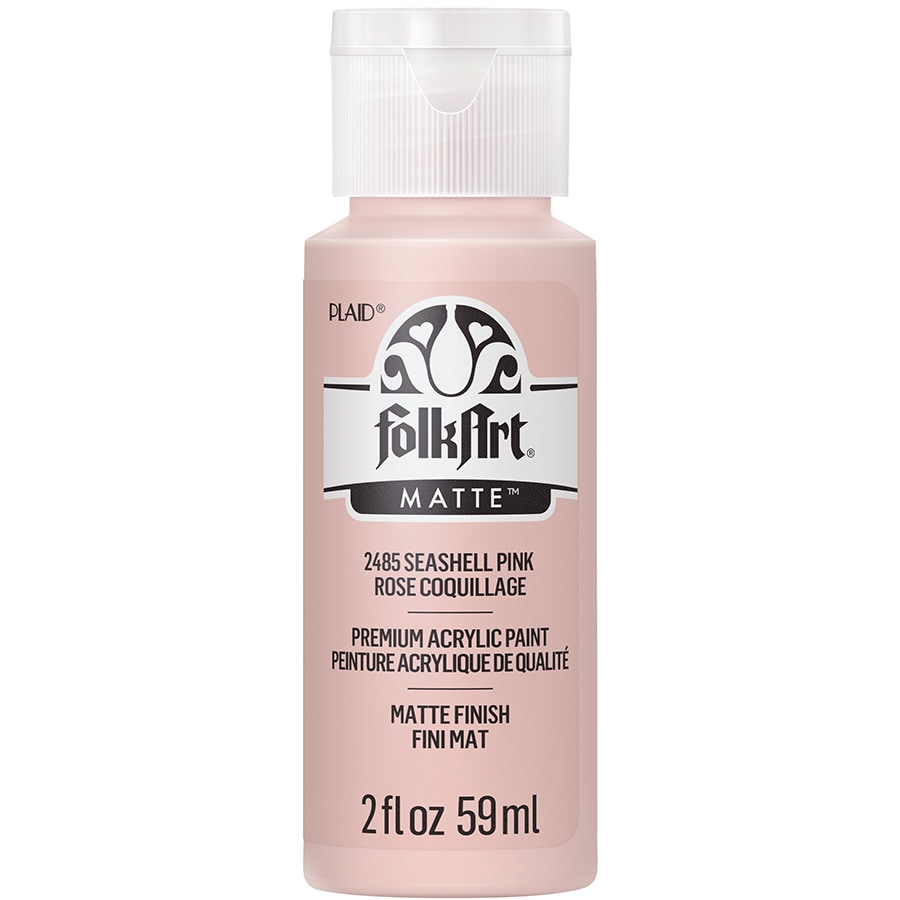 FolkArt ® Acrylic Colors - Seashell Pink, 2 oz. - 2485