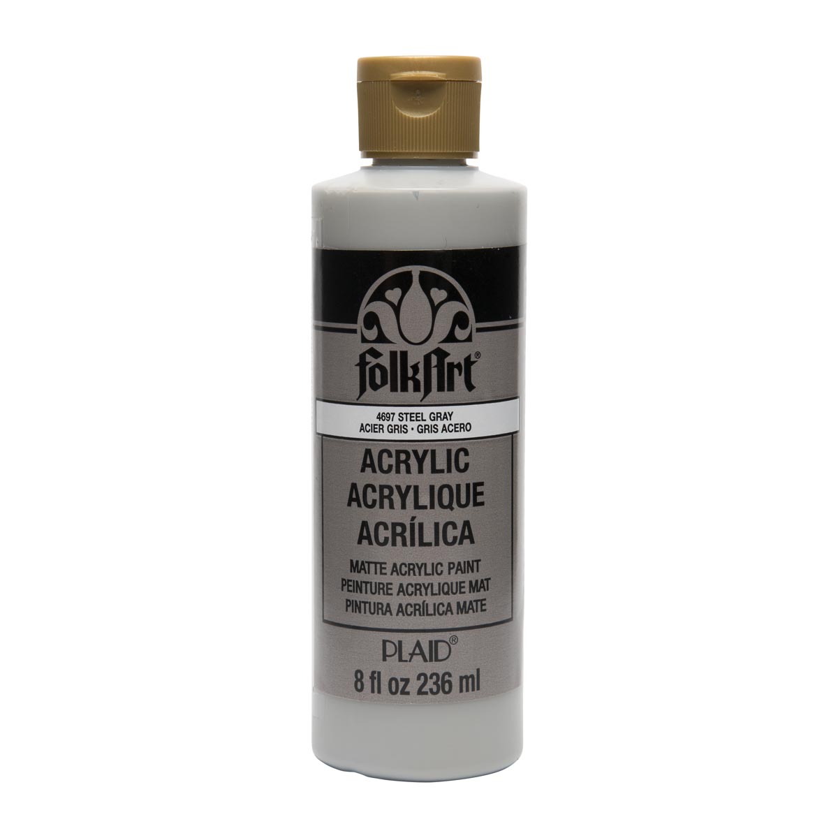 FolkArt ® Acrylic Colors - Steel Gray, 8 oz. - 4697