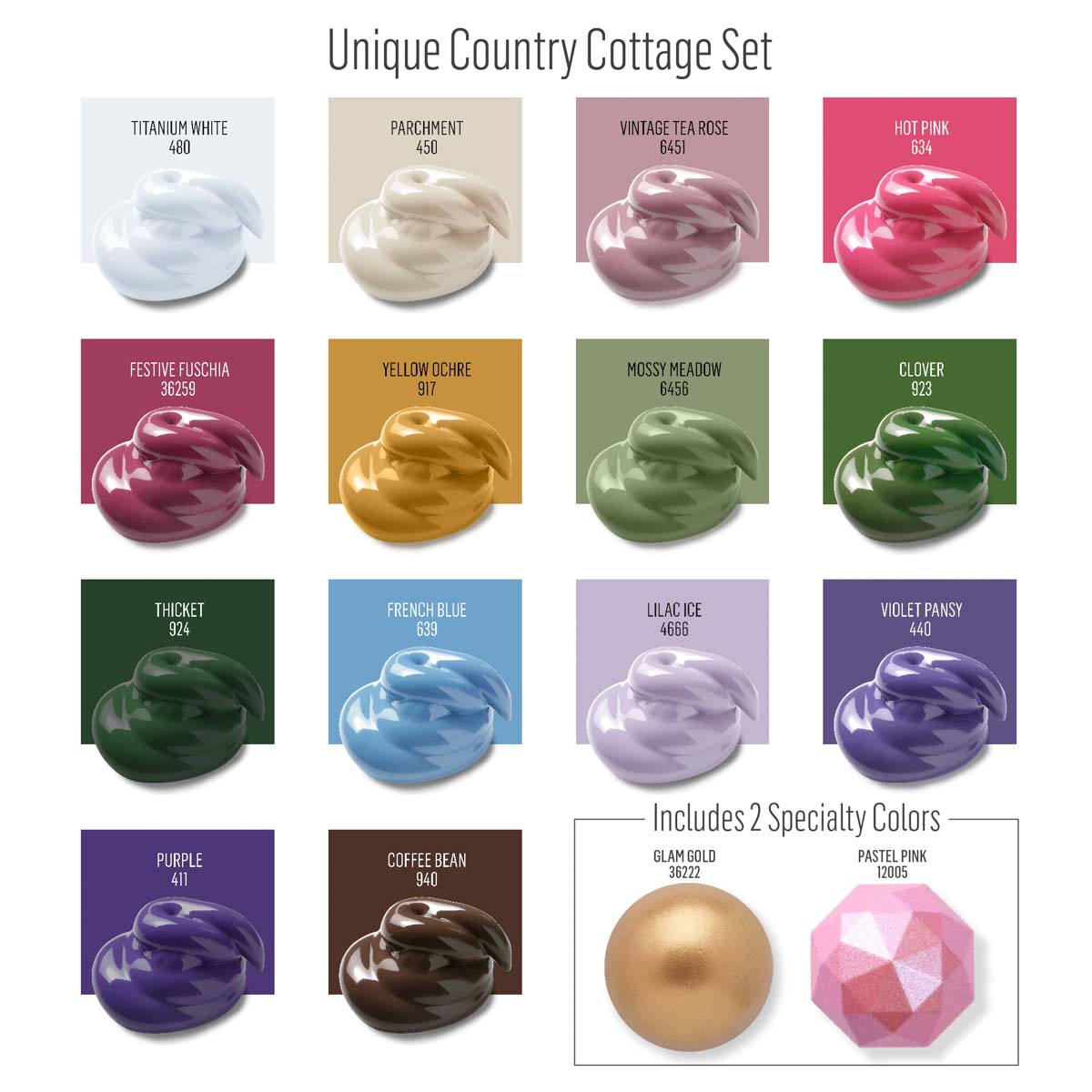FolkArt ® Acrylic Colors Value Paint Set - Countryside Cottage, 16 Colors - 13512