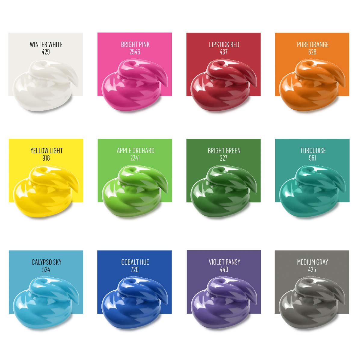 FolkArt ® Acrylic Colors Value Paint Set - Festival, 12 Colors - 5070E