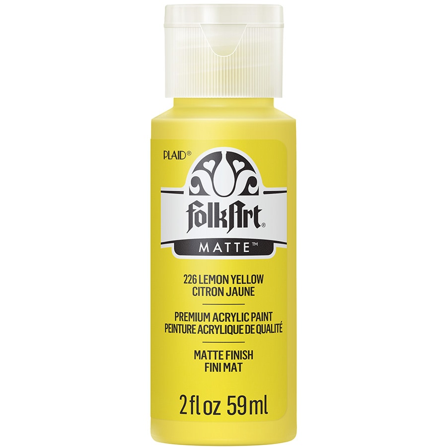 FolkArt ® Acrylic Colors - Yellow Lemon, 2 oz. - 226
