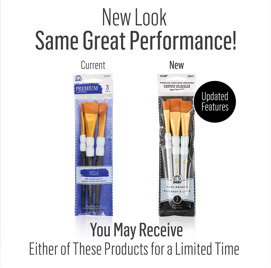 FolkArt ® Brush Sets - Soft Grip - Wash Brush Set - 50603E