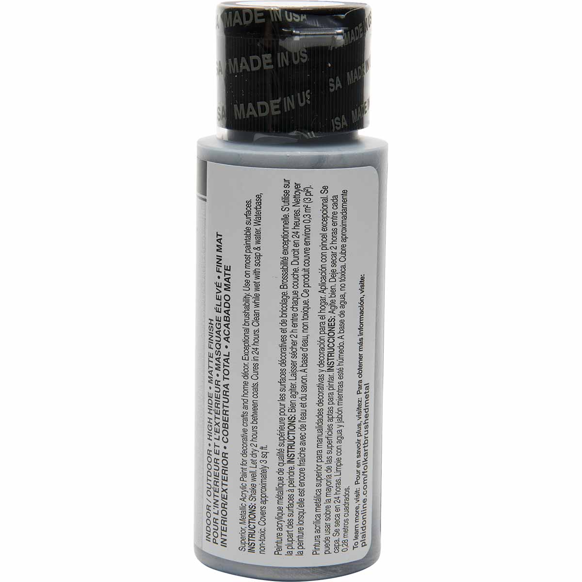 FolkArt ® Brushed Metal™ Acrylic Paint - Silver, 2 oz. - 5119