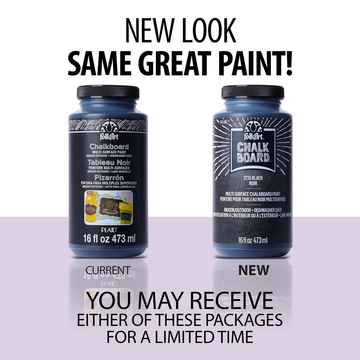 FolkArt ® Chalkboard Multi-Surface Paint - Black, 16 oz. - 2725