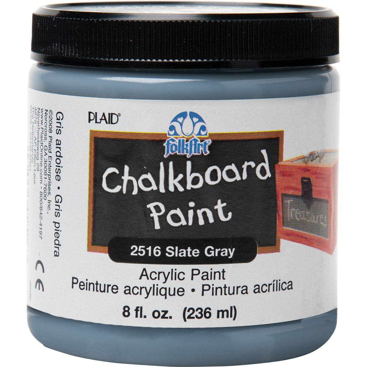 FolkArt ® Chalkboard Paint - Slate Gray, 8 oz. - 2516