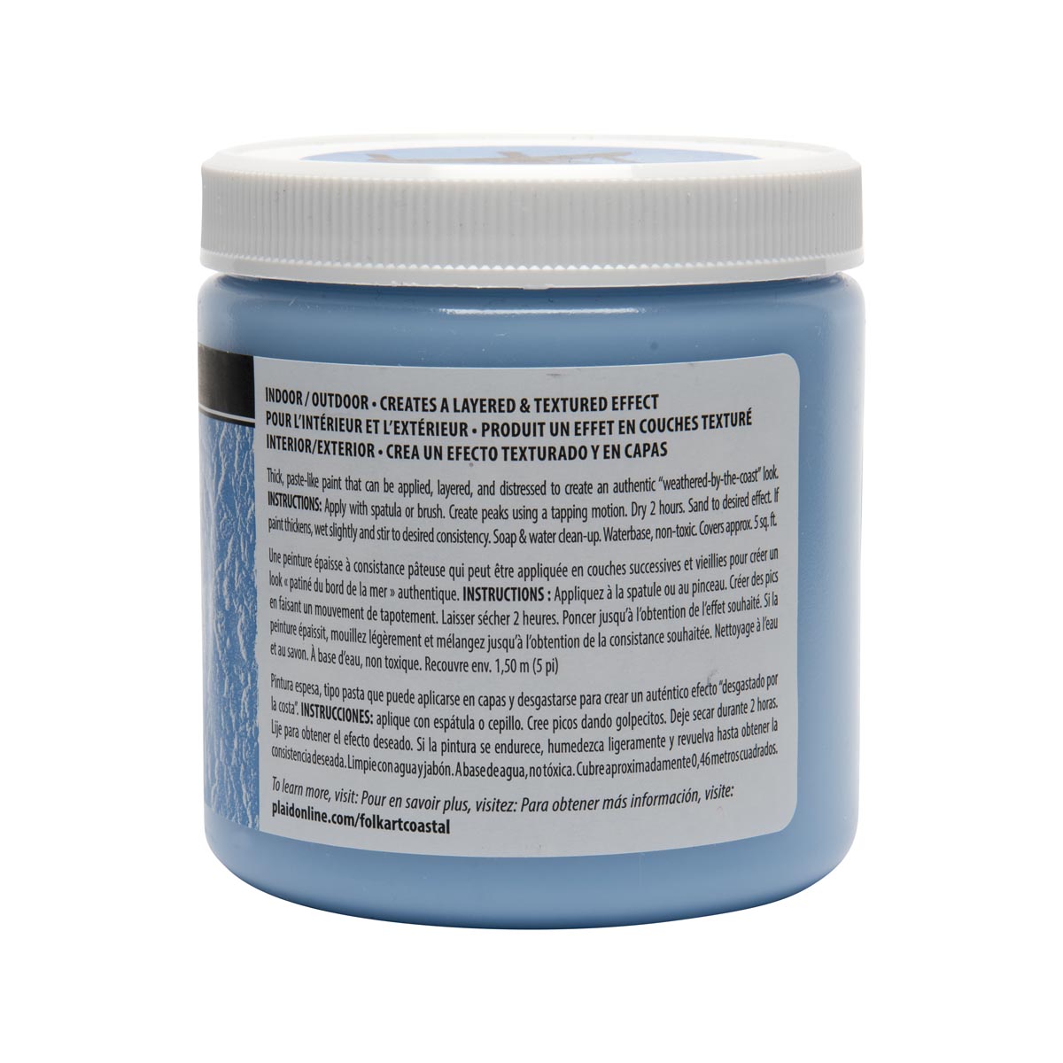 FolkArt ® Coastal™ Texture Paint - Largo Blue, 8 oz. - 6515