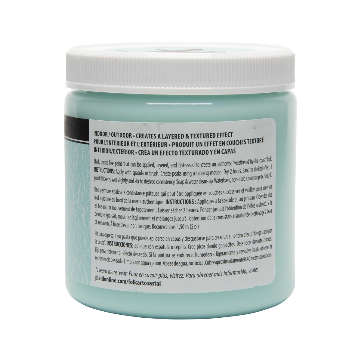 FolkArt ® Coastal™ Texture Paint - Sea Mist, 8 oz. - 6510