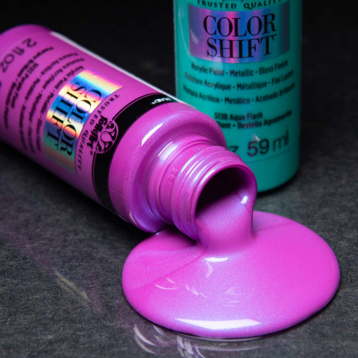 FolkArt ® Color Shift™ Acrylic Paint - Aqua Flash, 2 oz. - 5130