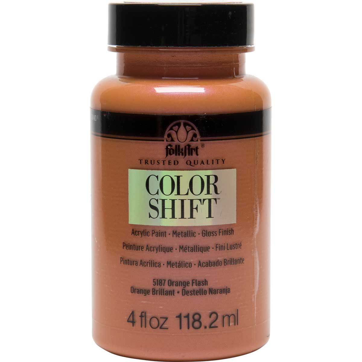 FolkArt ® Color Shift™ Acrylic Paint - Orange Flash, 4 oz. - 5187
