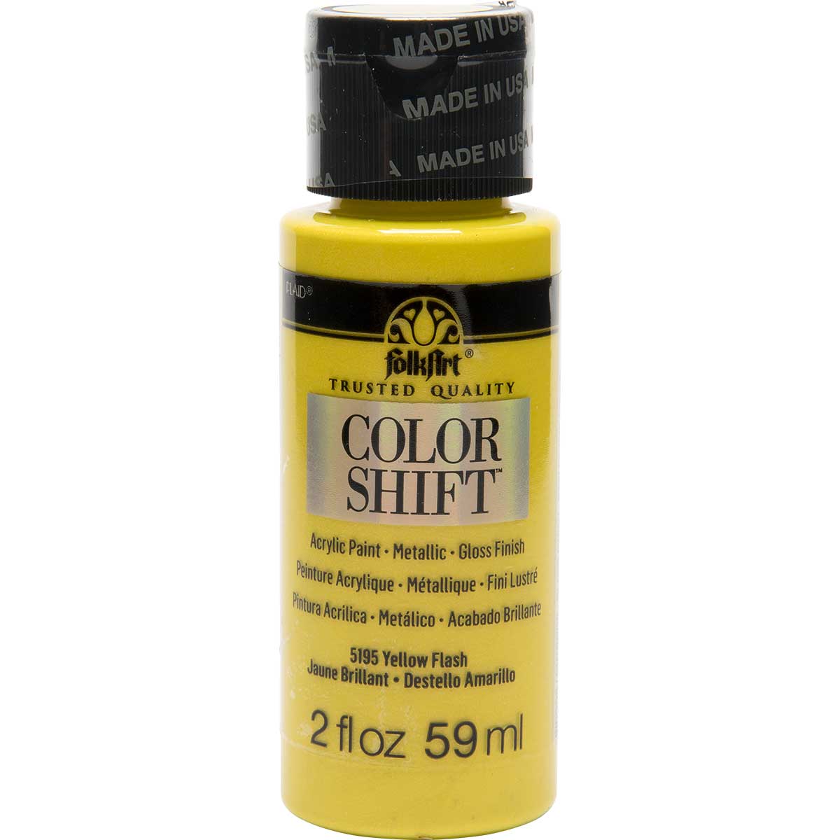 FolkArt ® Color Shift™ Acrylic Paint - Yellow Flash, 2 oz. - 5195