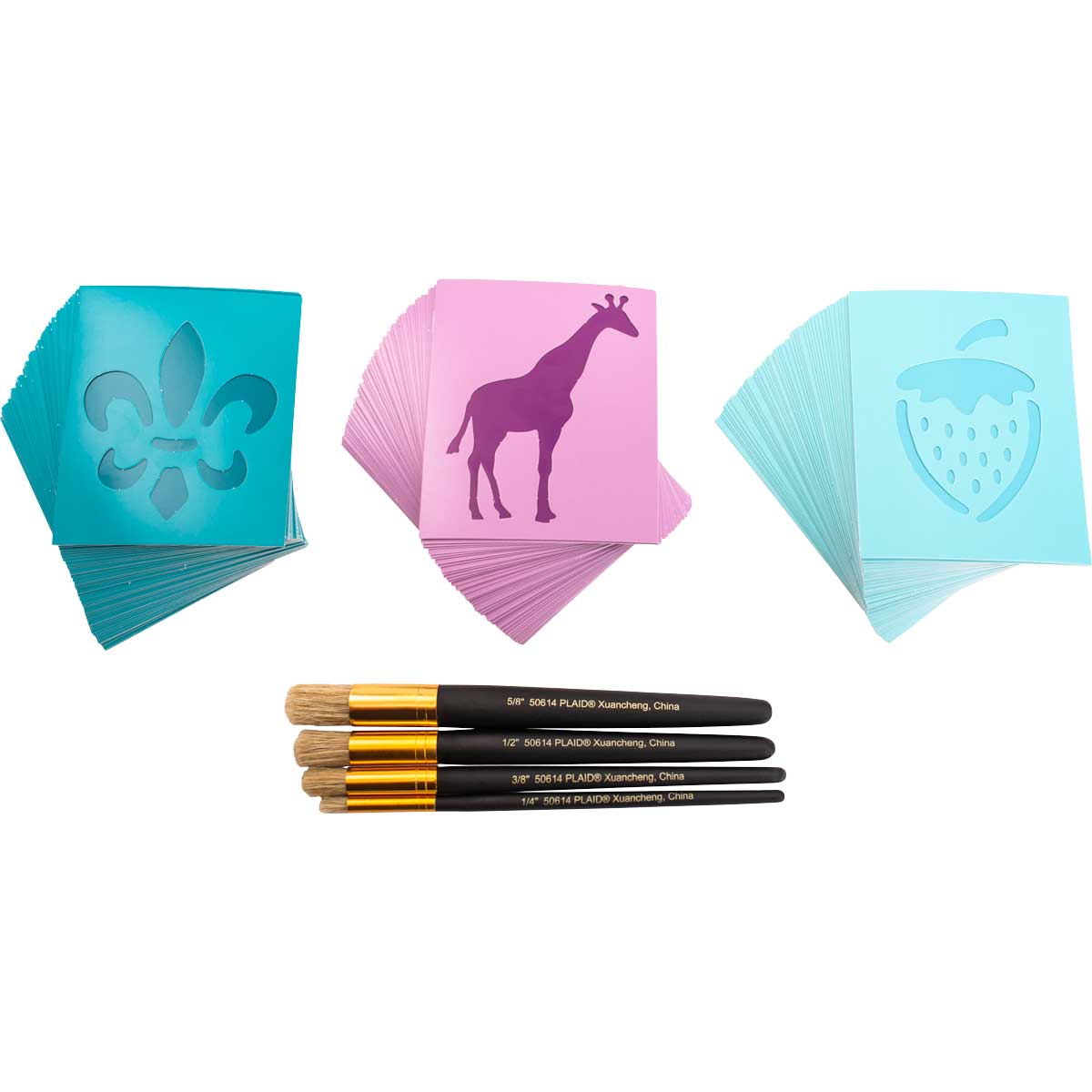 FolkArt ® Complete Paper Icon Stencil and Brush Set - PROMOFAPDSB
