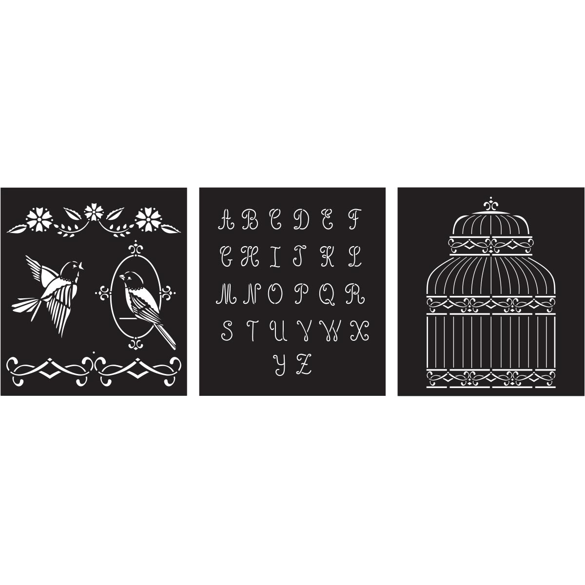FolkArt ® Craft Stencils - Value Packs - Birdcage - 59801
