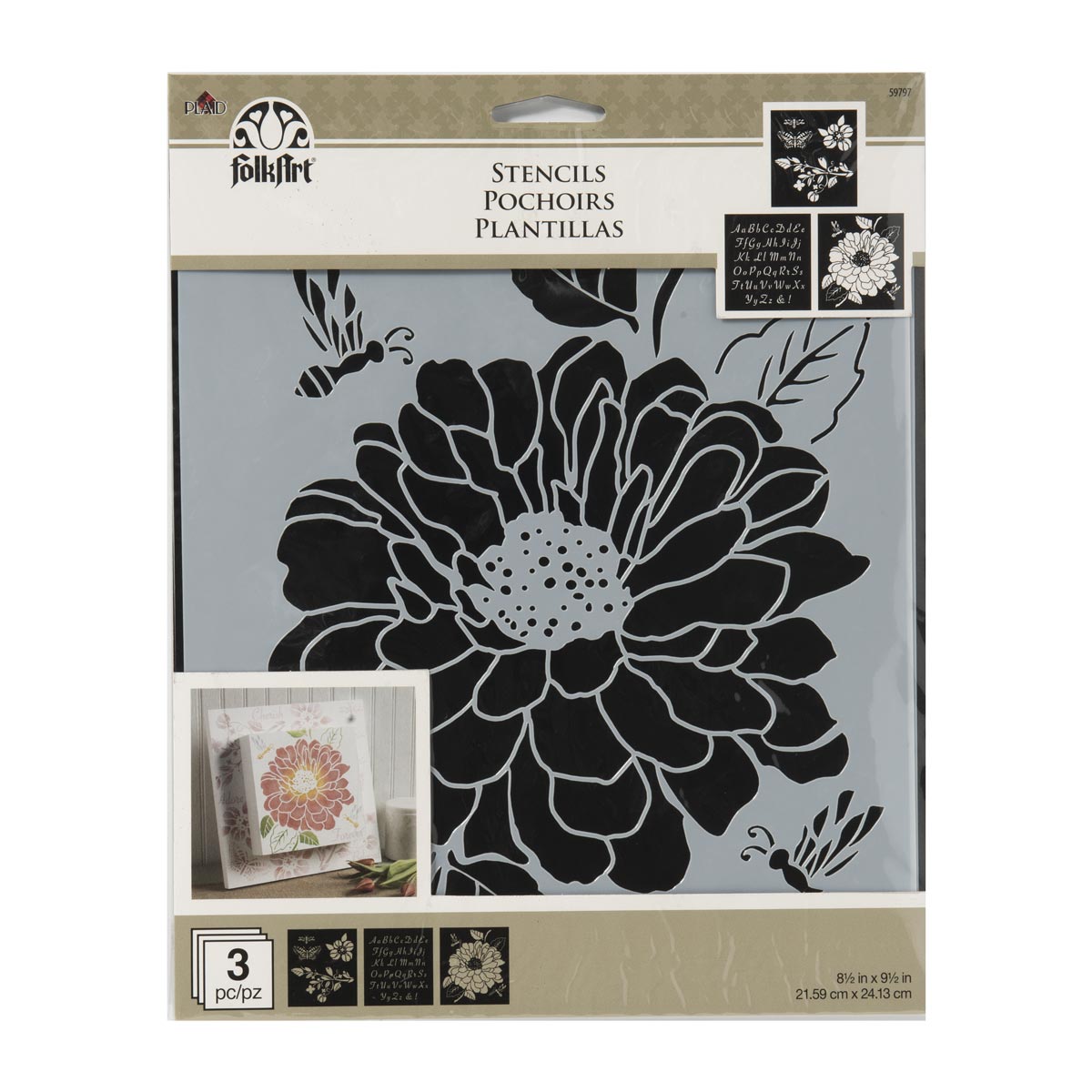 FolkArt ® Craft Stencils - Value Packs - Garden - 59797