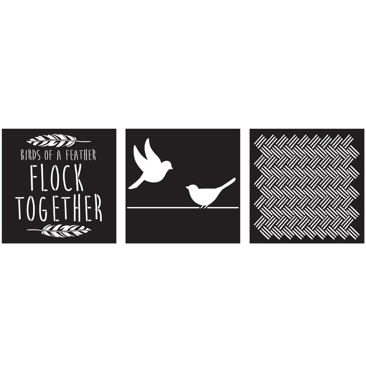 FolkArt ® Craft Stencils - Value Packs - Love Birds