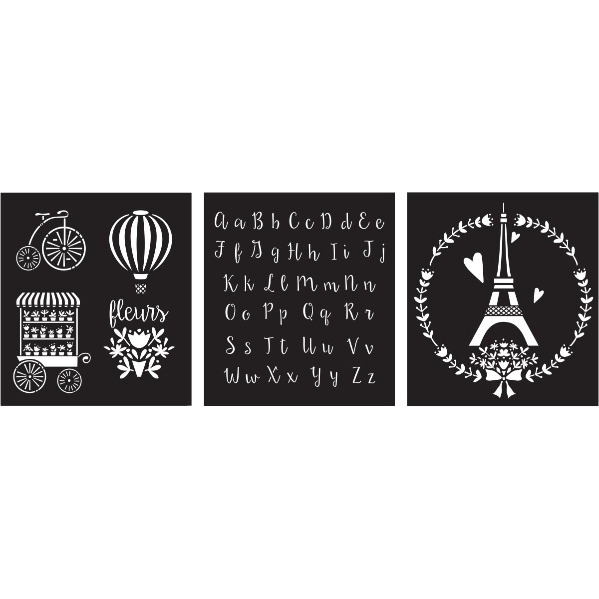 FolkArt ® Craft Stencils - Value Packs - Paris Sweet - 25613