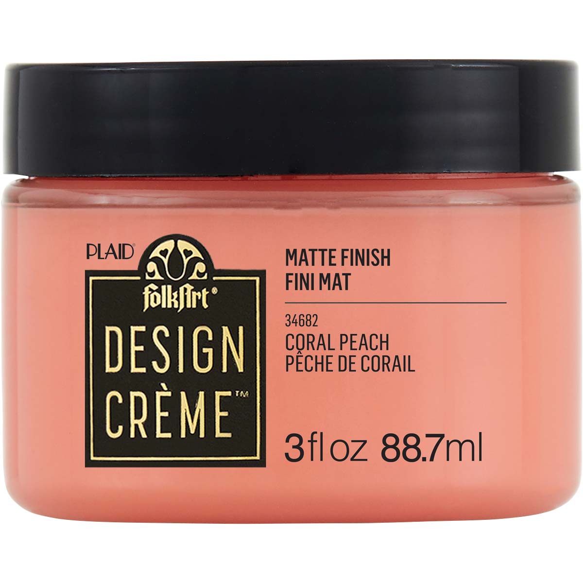 FolkArt ® Design Creme™ - Coral Peach, 3 oz. - 34682