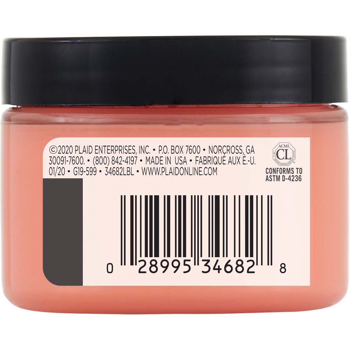 FolkArt ® Design Creme™ - Coral Peach, 3 oz. - 34682