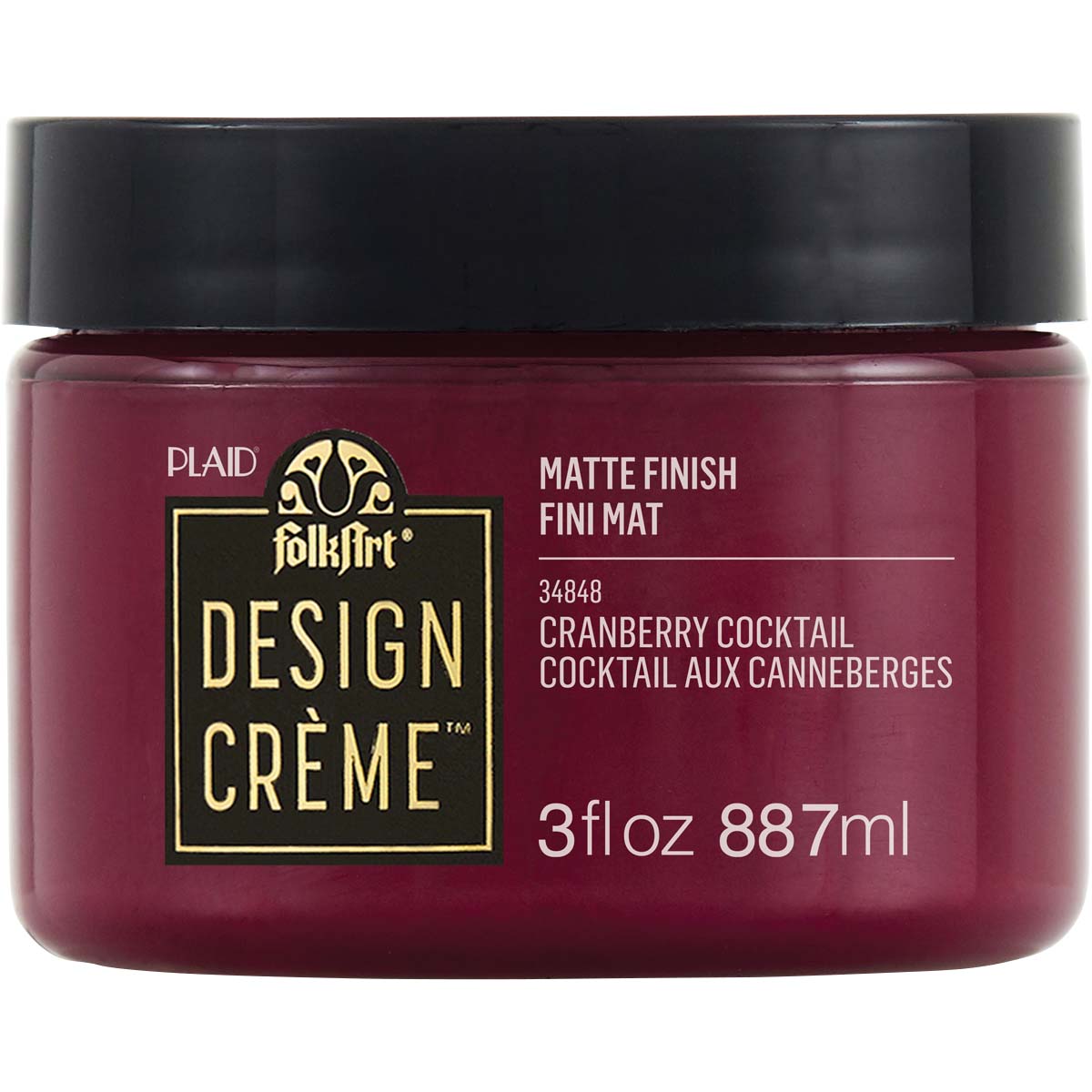 FolkArt ® Design Creme™ - Cranberry Cocktail, 3 oz. - 34848