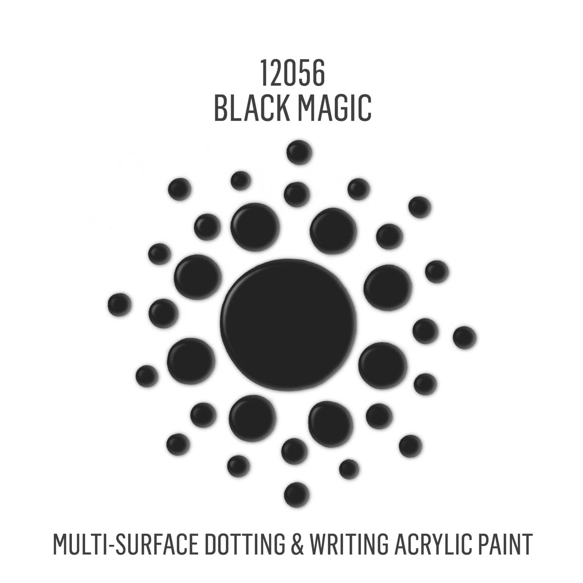 FolkArt® Dots™ Acrylic Paint - Black Magic, 2 oz. - 12056