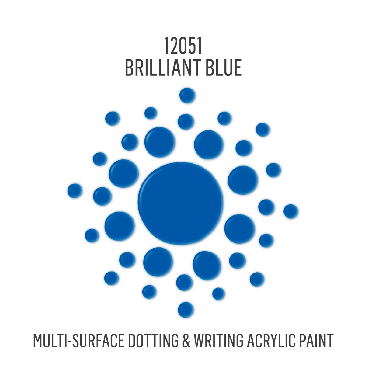 FolkArt® Dots™ Acrylic Paint - Brilliant Blue, 2 oz. - 12051