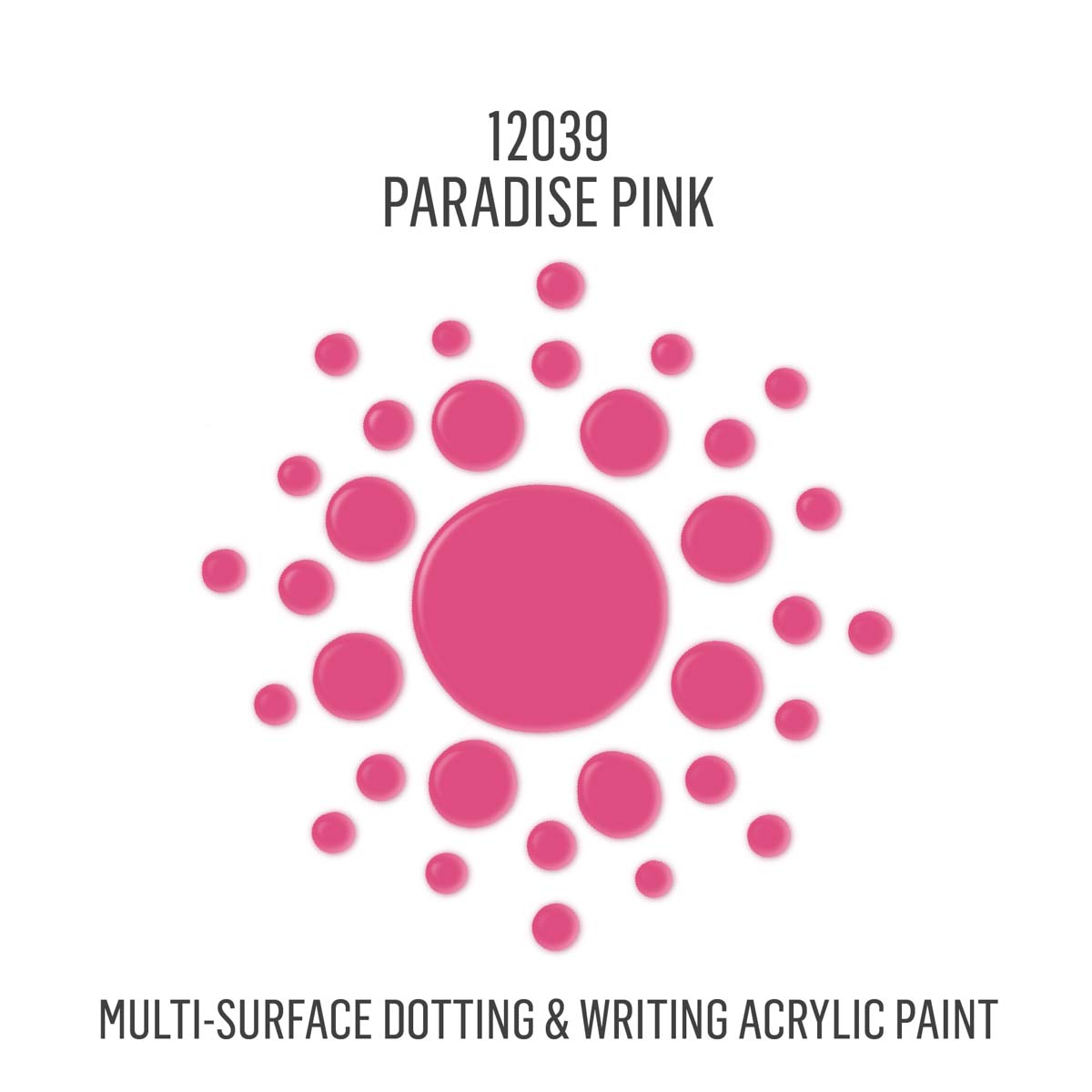 FolkArt® Dots™ Acrylic Paint - Paradise Pink, 2 oz. - 12039
